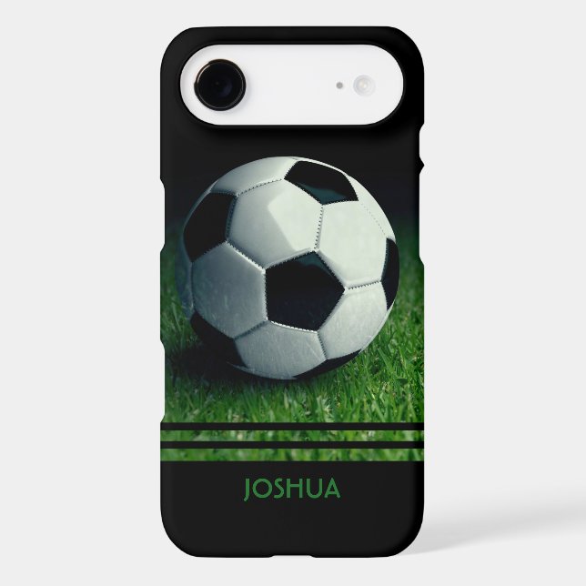 Soccer Ball Personalized Name | Football Case-Mate iPhone Case (Back)
