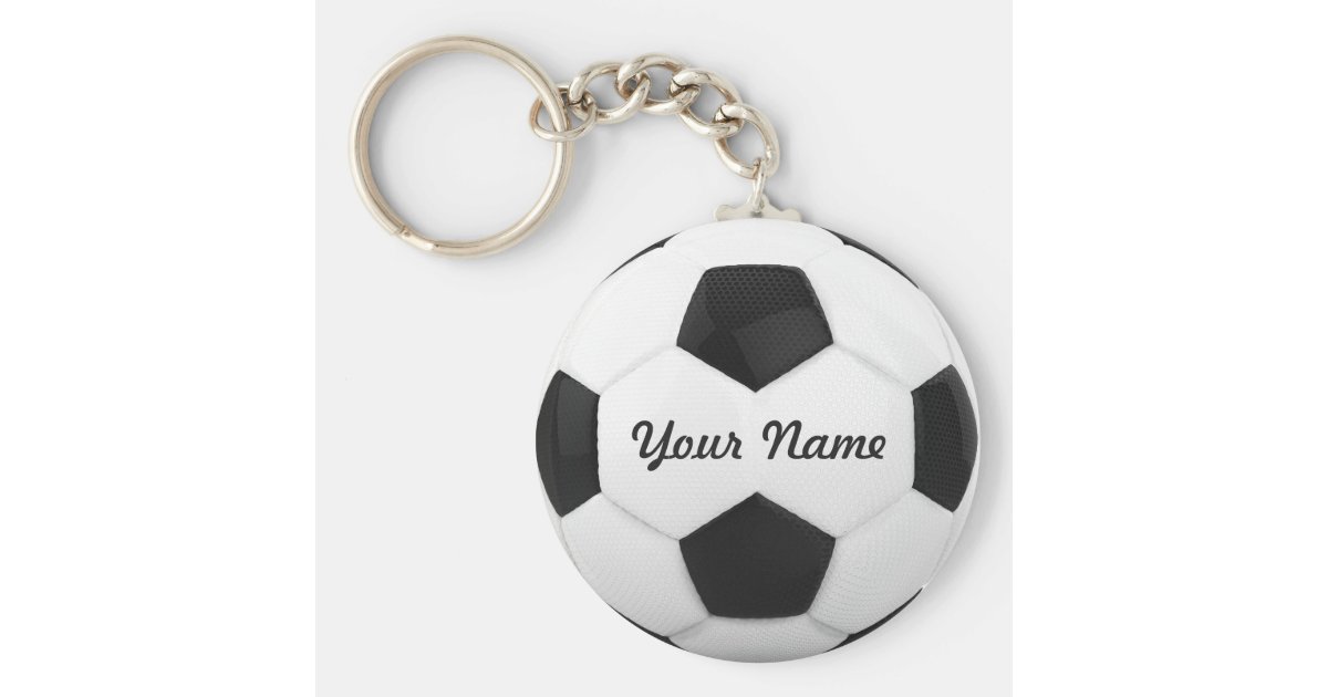 Soccer Ball Personalized Name Keychain Zazzle
