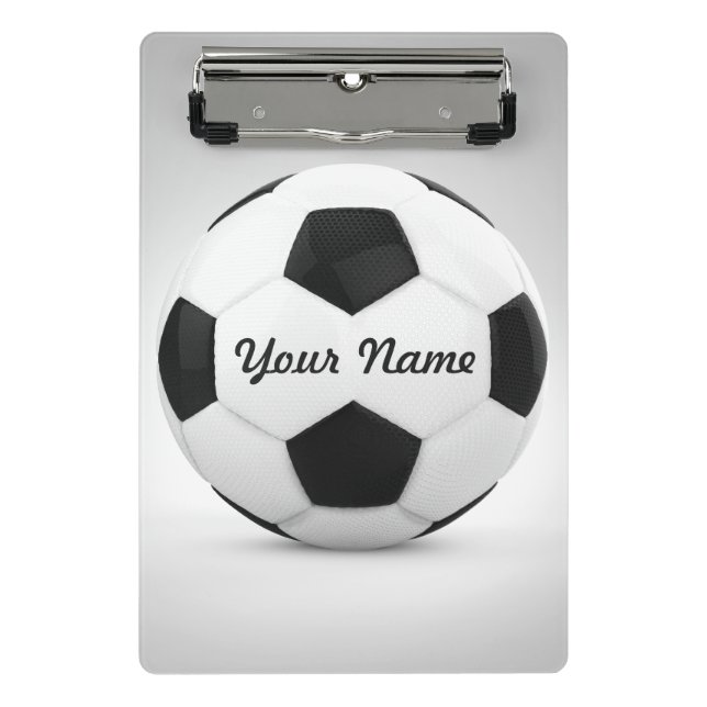 Soccer Ball Personalized Name Mini Clipboard (Front)