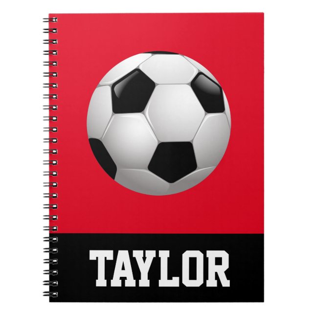 Soccer Ball Personalized Notebook (Front)