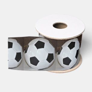 Soccer Ball Photo Grosgrain Ribbon
