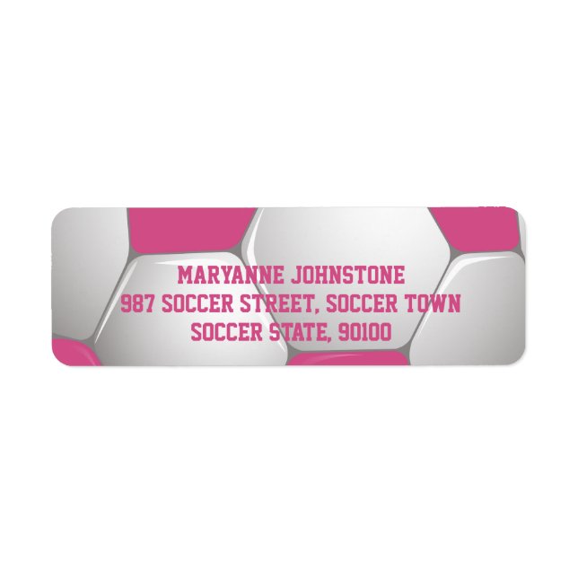 Soccer Ball Pink and White (Devant)