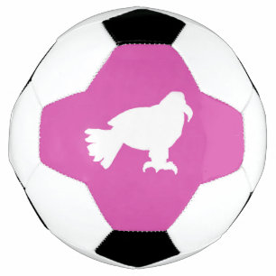 Soccer Ball Pink White Eagle Shape