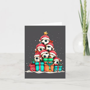 Soccer Ball Player Le Christmas Tree Xmas Long Sle Card