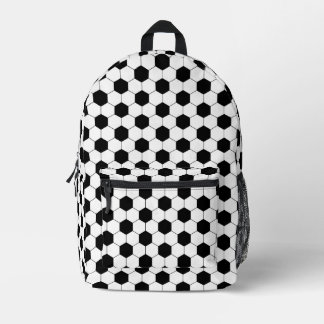 Soccer Ball Printed Backpack
