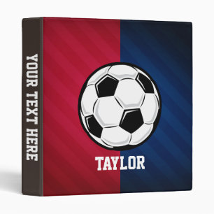 Soccer Ball; Red, White, and Blue Binder