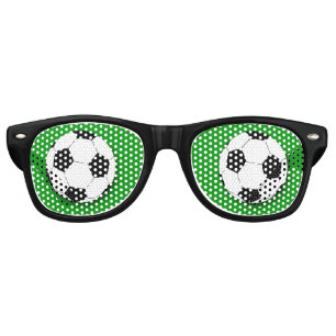 Soccer Ball retro Shades /Fun Party Sunglasses