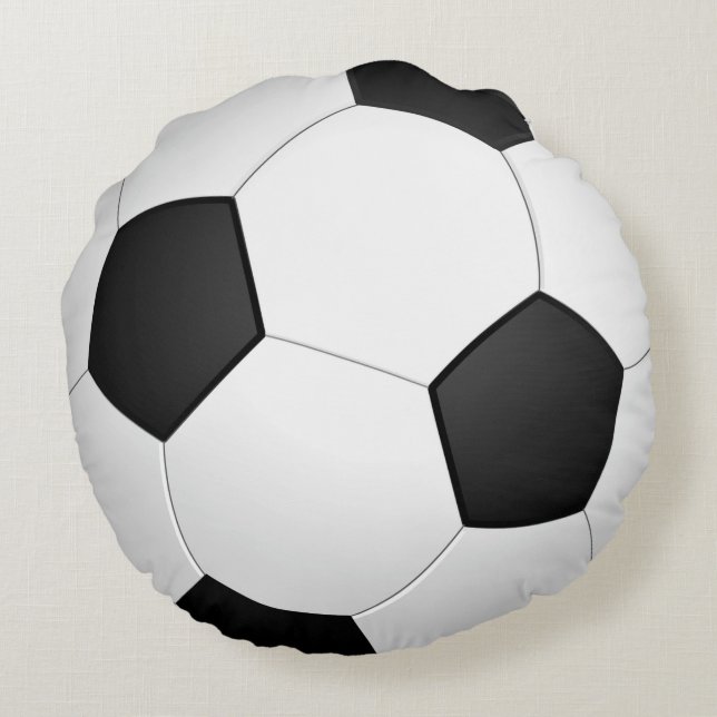 Soccer Ball Round Pillow (Back)