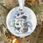 Soccer Ball Snowman Christmas