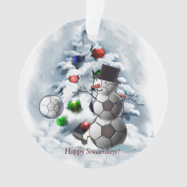 Soccer Ball Snowman Noël (devant)