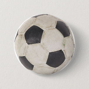 Soccer Ball Soccer Fan Football Footie Soccer Game 2 Inch Round Button