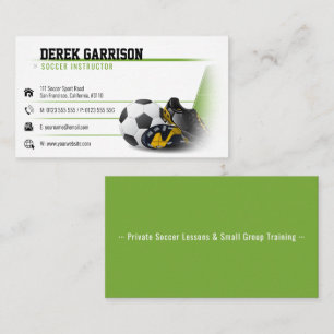 Soccer Ball   Soccer Instructor Business Card