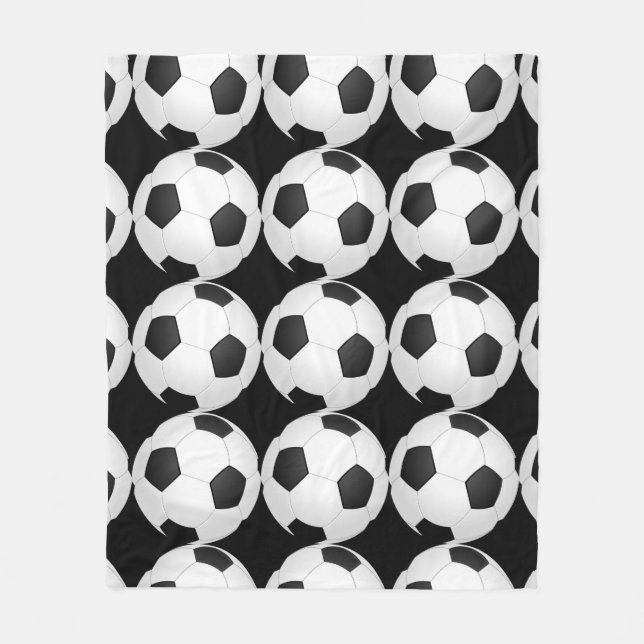 Soccer Ball Soccer Player Fleece Blanket (Front)