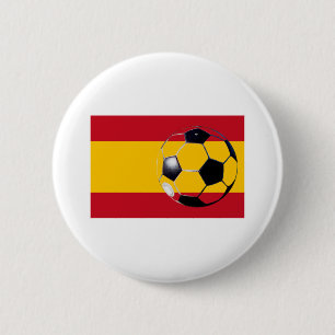 Soccer Ball Spain Flag2 The MUSEUM Zazzle Gifts 2 Inch Round Button