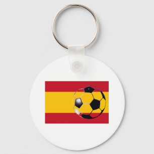 Soccer Ball Spain Flag2 The MUSEUM Zazzle Gifts Keychain