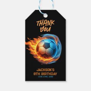 Soccer Ball Sports Birthday Gift Tags