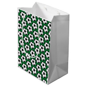 Soccer Ball Sports Kick Goal Fun Kids Colorful Medium Gift Bag