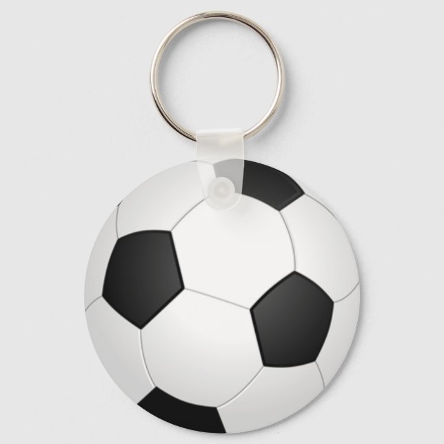 Soccer Ball Sports Pattern Keychain (Front)