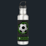 “Soccer Ball” Stainless Steel Water Bottle<br><div class="desc">“Soccer Ball” Stainless Steel Water Bottle Created by Inky_Art Available in different sizes, styles and colours Size: Water Bottle (24 oz) Drink more water. Your skin, hair, body, and mind will thank you. And now, drink out of a fully customizable water bottle and your sense of style will thank you...</div>