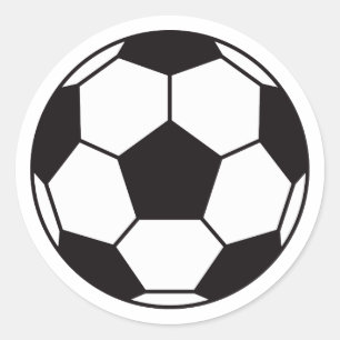 Soccer ball stickers with custom colour background