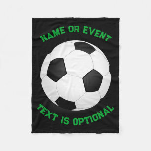 Soccer Ball T Shirt Fleece Blanket