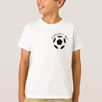 Soccer Ball T-Shirt with Personalized Name
