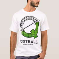Soccer Ball Texture Initial Sporty Typography