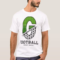 Soccer Ball Texture Initial Sporty Typography