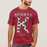 Soccer Ball Texture Initial Sporty Typography