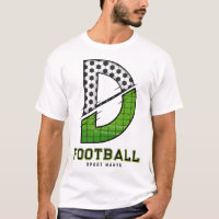 Soccer Ball Texture Initial Sporty Typography