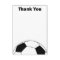 Soccer ball Thank you note cards