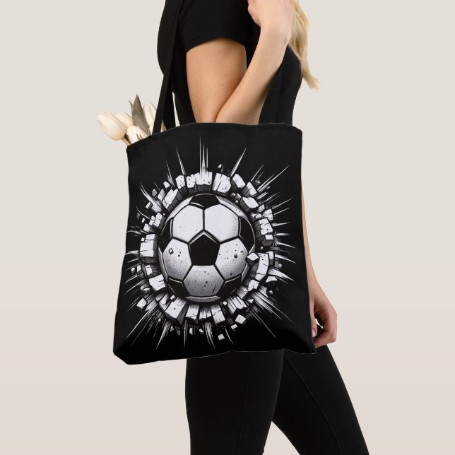Soccer Ball Tote Bag (Close Up)
