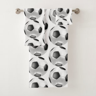 Soccer ball towel set