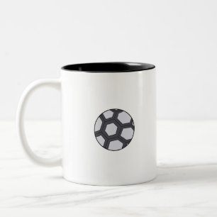 Soccer Ball Two-Tone Coffee Mug