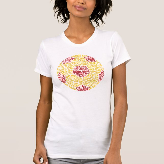Soccer Ball Typography T-Shirt (Front)