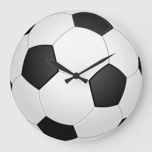 Soccer ball wall clock