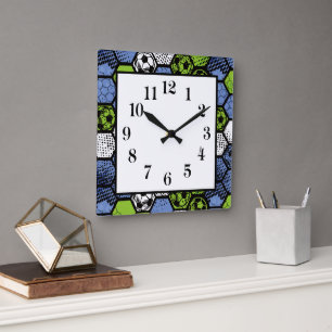 Soccer Ball Wall Clock