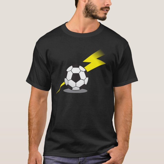 Soccer ball with lightning bolt T-Shirt (Front)