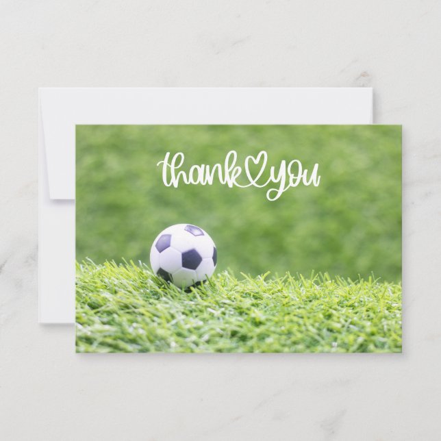 Soccer ball with word Thank you for Coach Fan (Front)