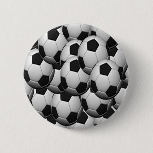 SOCCER balls 2 Inch Round Button