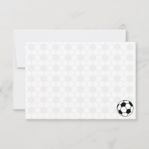 Soccer Balls Black and White Custom Blank Card