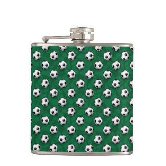 Soccer balls hip flask