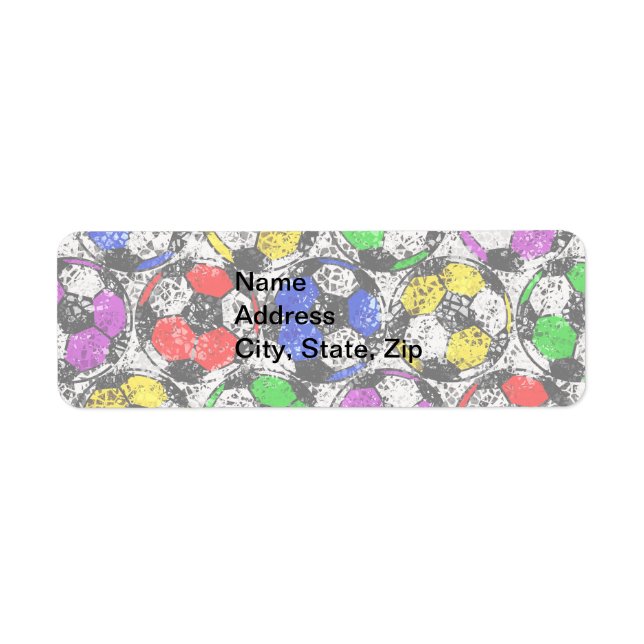 SOCCER BALLS IN CHAOTIC COLOR (Front)