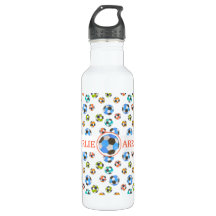 Soccer Balls Personalized Sports 710 Ml Water Bottle