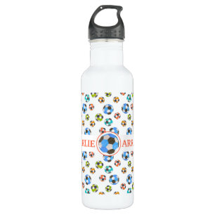 Soccer Balls Personalized Sports 710 Ml Water Bottle