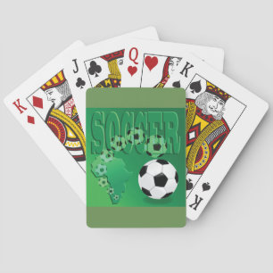 Soccer Balls Playing Cards
