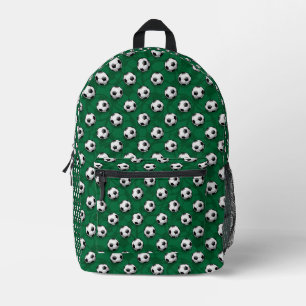 Soccer balls printed backpack