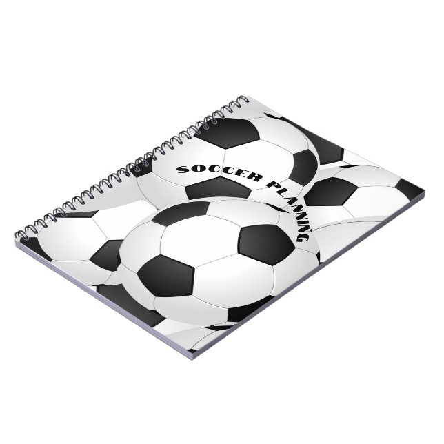 Soccer Balls Sports Notebook (Left Side)
