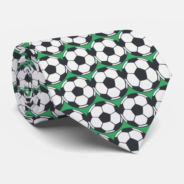 Soccer Balls Tie (Rolled)
