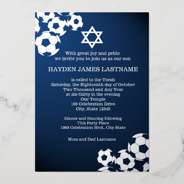 Soccer Bar Mitzvah (Front)